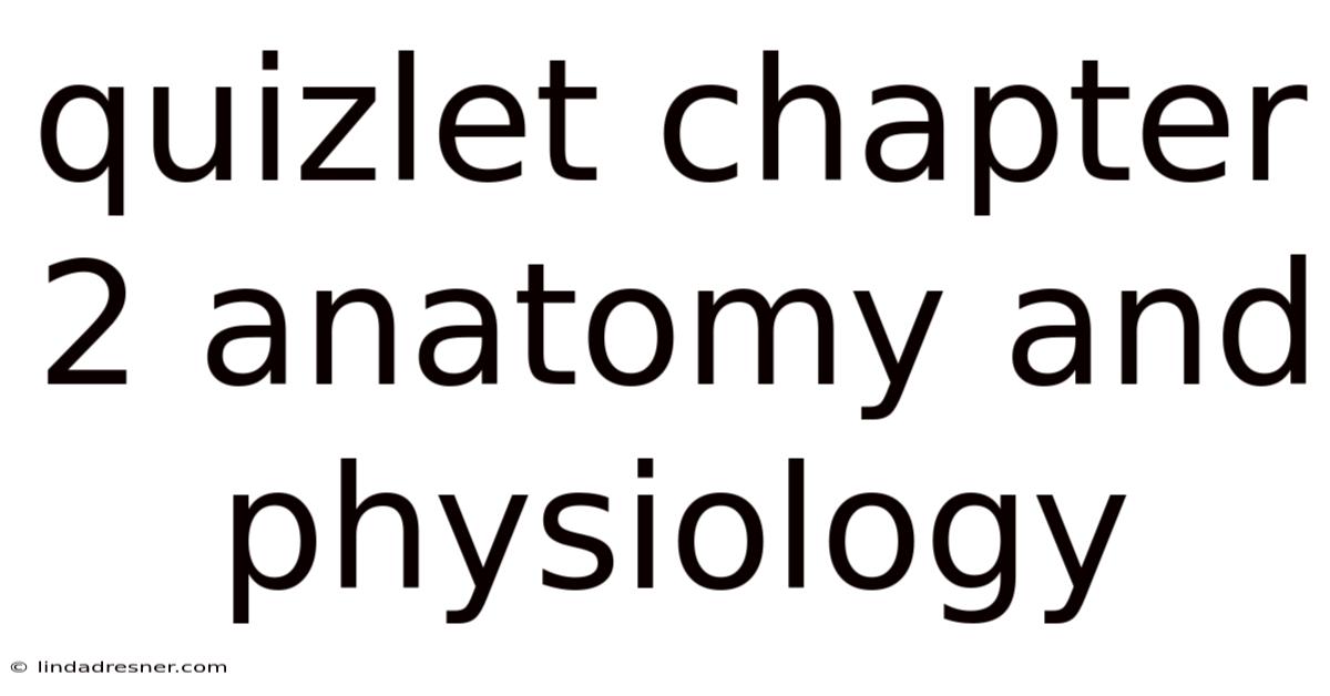 Quizlet Chapter 2 Anatomy And Physiology