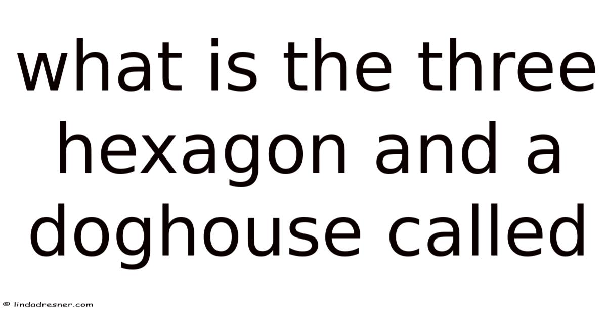 Three Hexagons And A Dog House